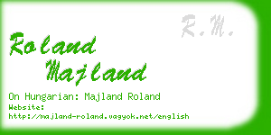 roland majland business card